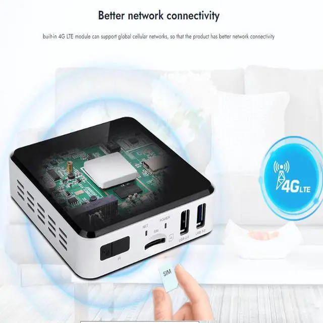 Alt view image 3 of 6 - Geniatech Android 11 Smart TV Box HD 4K, HDMI Digital Signage Player, Mini PC 4G WiFi Bluetooth Video Player for Industrial/Commercial Advertising Menu Display