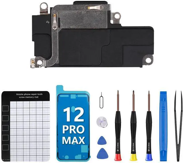 Main image of for iPhone 12 Pro Max Loud Speaker Replacement OEM Module | Buzzer Ringer Module Sound Part Flex Cable Assembly Audio Performance Complete Repair Tools Kits for A2342 A2410 A2411 A2412