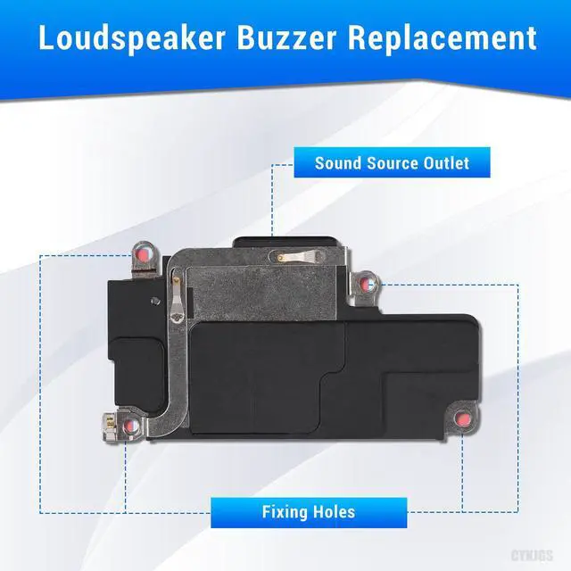 Alt view image 2 of 6 - for iPhone 12 Pro Max Loud Speaker Replacement OEM Module | Buzzer Ringer Module Sound Part Flex Cable Assembly Audio Performance Complete Repair Tools Kits for A2342 A2410 A2411 A2412