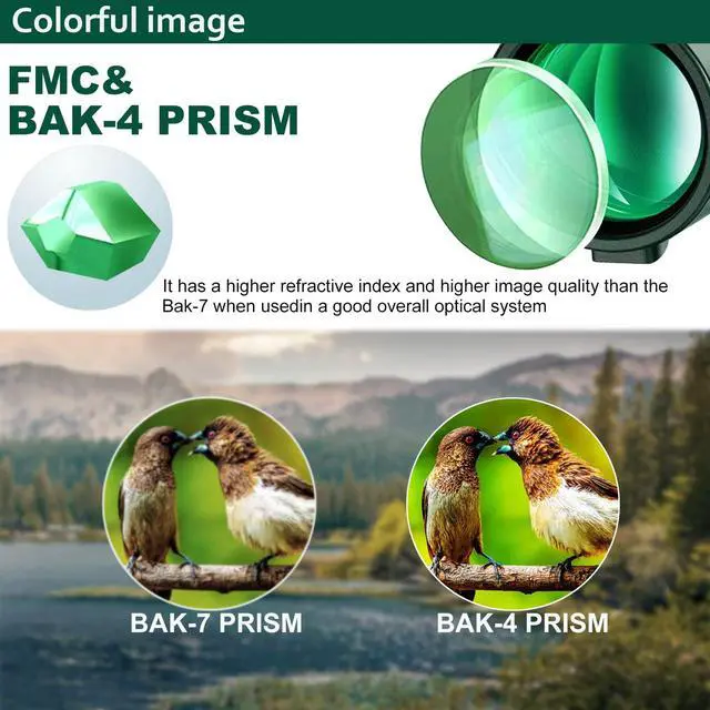 Alt view image 4 of 6 - 40X60 Monocular Telescope High-Power Low-Light-Vision - for Adults with Smartphone Holder-for Stargazing Bird Watching Hunting Hiking Camping Gifts for Man