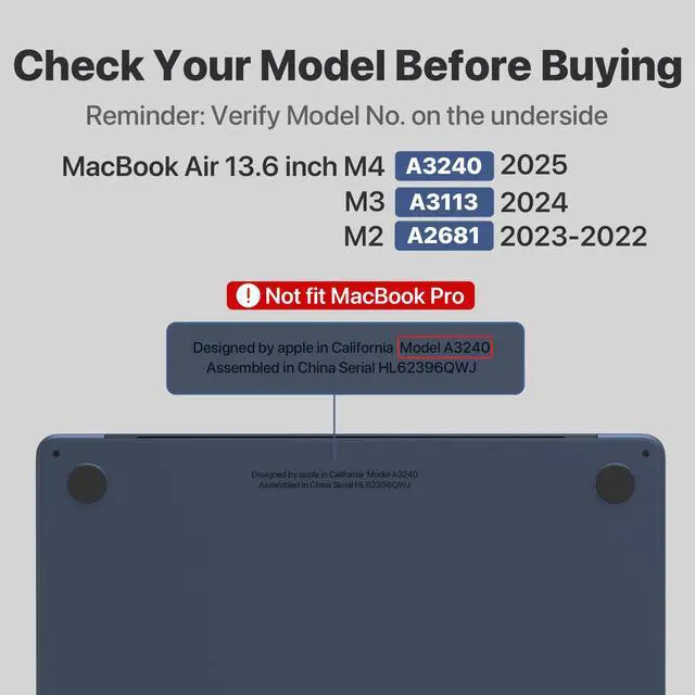 Alt view image 2 of 6 - Privacy Screen for MacBook Air 13.6 Inch (20252022, A2681 A3113 A3240), Reusable Adhesive Wide-angle privacy Filter, High Light Transmission, Slim Fit, Easy to Wash & Removable- Clear
