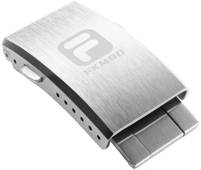 Main image of Adjustable 316L Stainless Steel Fold Watch Buckle 18mm 20mm 22mm Double Lock Button For Rubber Stainless Wristband