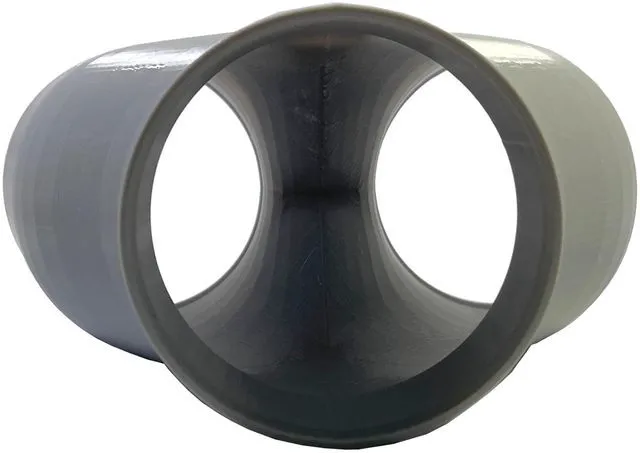 Alt view image 3 of 3 - 4 Inch Air Duct Y Splitter (Grey)