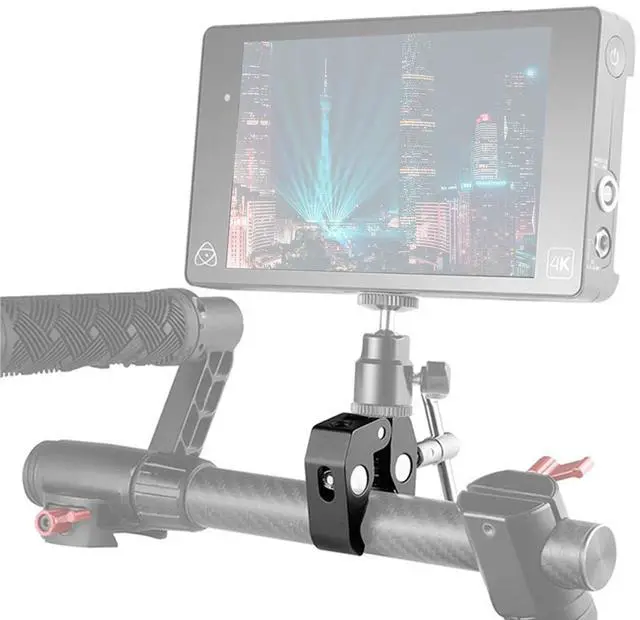 Alt view image 6 of 6 - 4Pack Super Clamp with 1/4 and 3/8 Thread for Photography,Camera Monitor, Plate Glass,LED Light, Umbrellas,Hooks, Shelves, Cross Bars,Photo Accessories