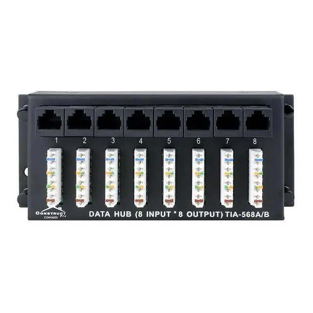 Alt view image 2 of 5 - Construct Pro 8 X 8 Data Patch Panel Module