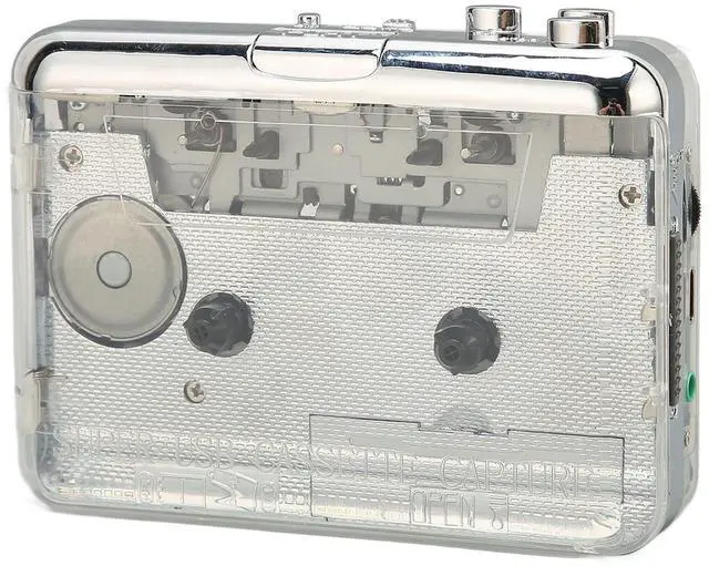 Main image of Vintage Portable Cassette Player with Clear Stereo Sound, FM Radio, Auto Reverse Function, 3.5mm Headphone Jack for Magnetic Tape Playback, Compatible with Headphones