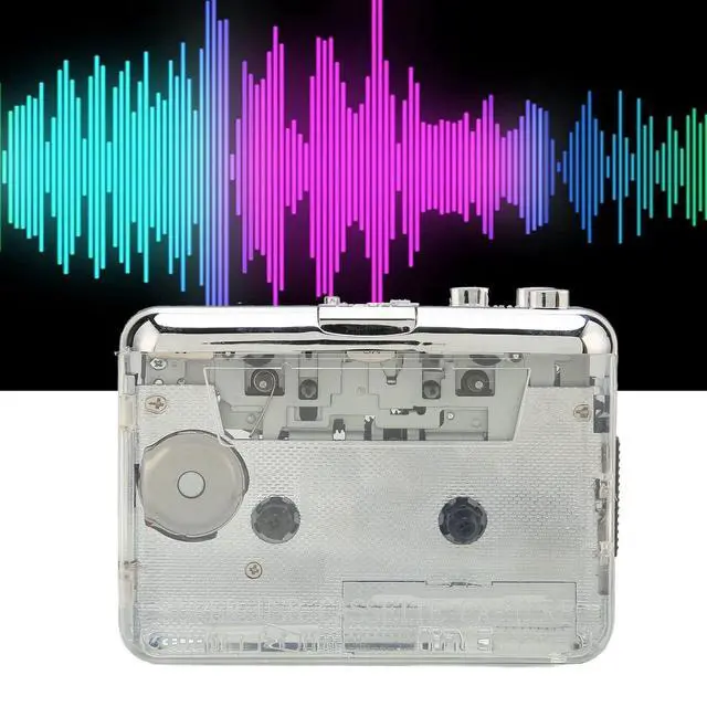 Alt view image 6 of 6 - Vintage Portable Cassette Player with Clear Stereo Sound, FM Radio, Auto Reverse Function, 3.5mm Headphone Jack for Magnetic Tape Playback, Compatible with Headphones