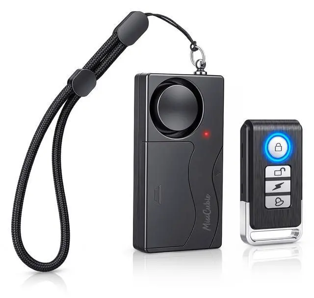 Main image of 113dB Door Handle Alarm, with Remote Control | 200ft Remote Control, Easy Installation No Drilling, Security Alarm for Home, Apartment, Renters, Kids & Elderly Safety