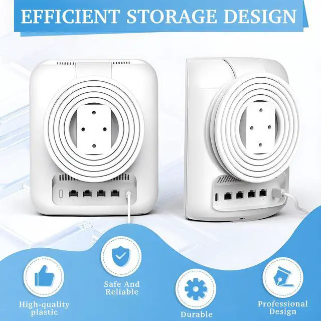 Alt view image 3 of 6 - 3 Pack Wall Mount Holder Compatible with Eero Max 7, Wall Stand Router Bracket Holder Only Compatible with Eero Max 7 Tri-Band Mesh Wi-Fi System Extender, No Messy Wires Space Saving