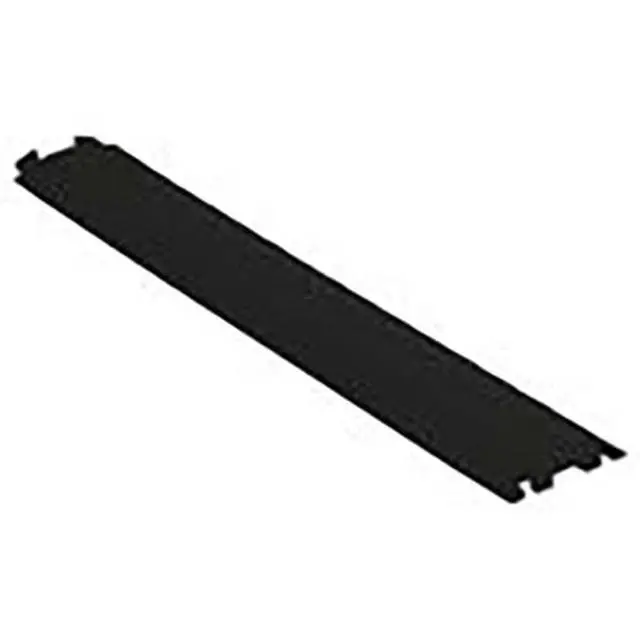 Alt view image 4 of 6 - 1 Channel 3' Long Light Duty Drive Over Cable Protector for Multiple 0.5" Lines - Floor Cable Cover for Walkways and Driveways - Made in The USA from Durable Polyurethane - Black - FL1X1.5-B