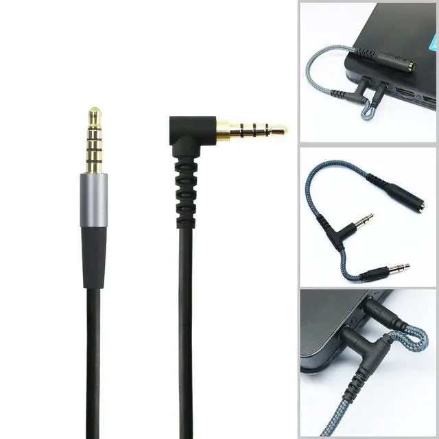Alt view image 4 of 6 - Replacement Audio Cable 3.5mm 5 Pole Male Compatible with SteelSeries Arctis Nova 1, 1X, Pro, 7, 7X, 1P Gaming Headset 1.3meters/4.3feet
