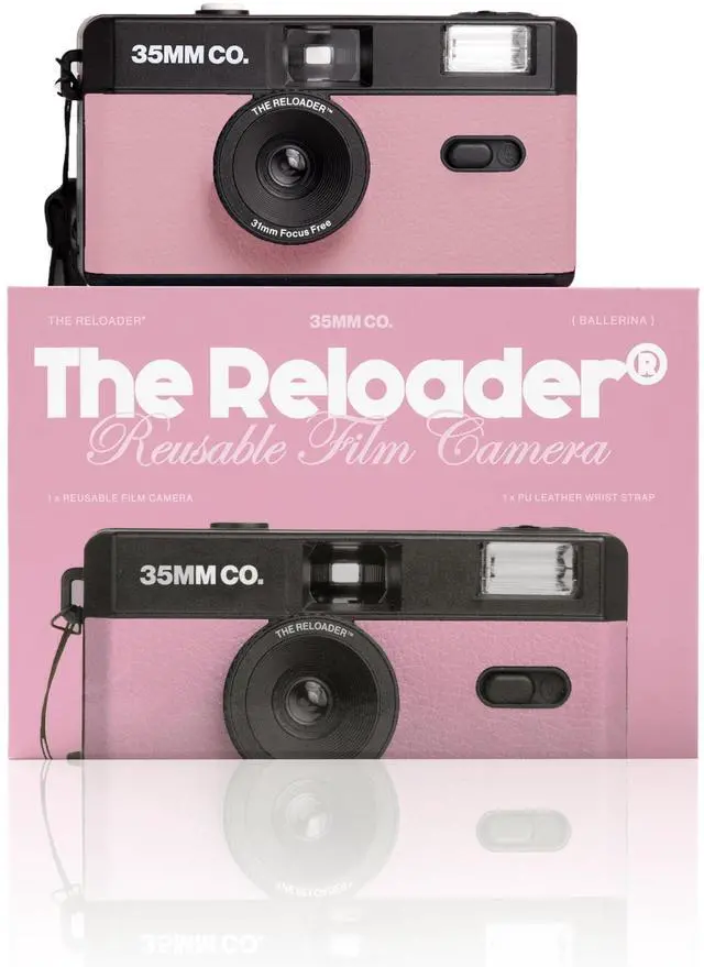 Main image of 35mm Reusable Film Camera with Flash, Compatible with All 35mm Film, Analog Point & Shoot with Manual Advance & Rewind, Perfect for Travel, Beginners & Everyday Nostalgia - Ballerina