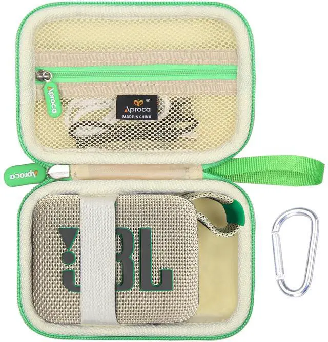 Main image of Case Compatible with JBL Go 4 / Go 3 Ultra-Portable Waterproof Dustproof Bluetooth Speaker, Portable Storage Bag for Accessories -Sand (Case Only)