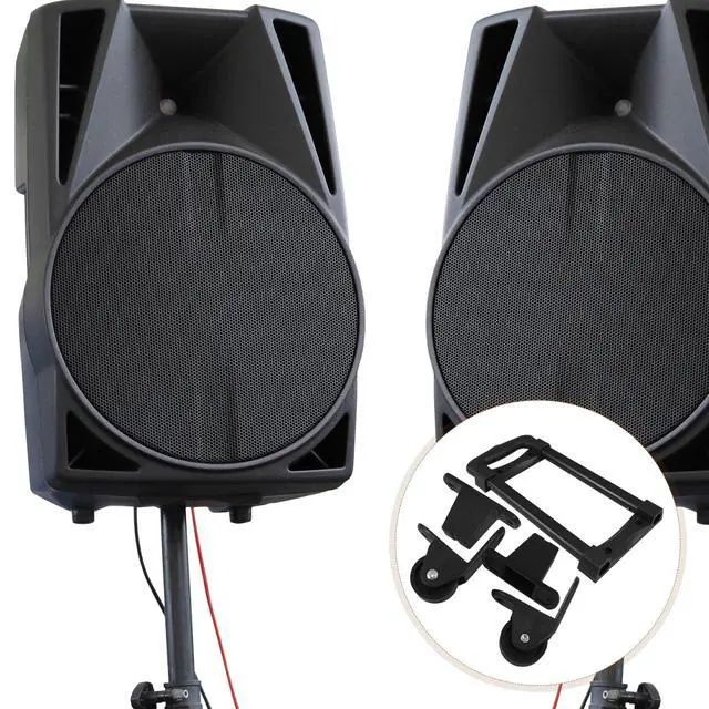 Alt view image 6 of 6 - 2-Fold Portable Speaker Handle Sturdy Plastic Grasp Handle for Audio Equipment Cabinet for Stage Speaker Replacement Parts and Accessories