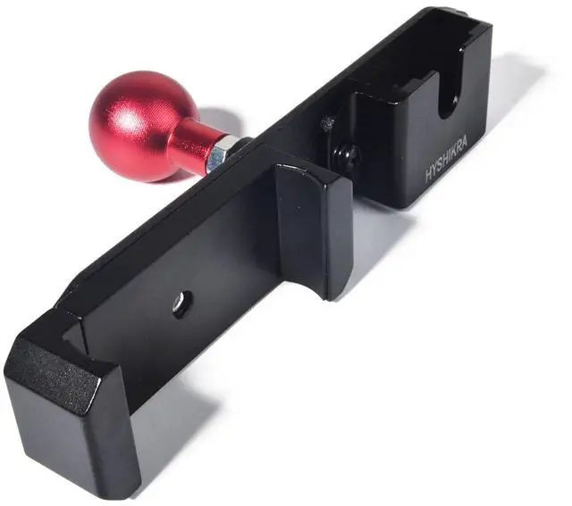 Main image of Dual Slot Mount - Universal 25mm/1inch Ball Adapter Holder for Walkie Talkie, Mic & Smartphone | Secure Clip, Heavy Duty Design with RAM Mounts B Size Double Socket Arm