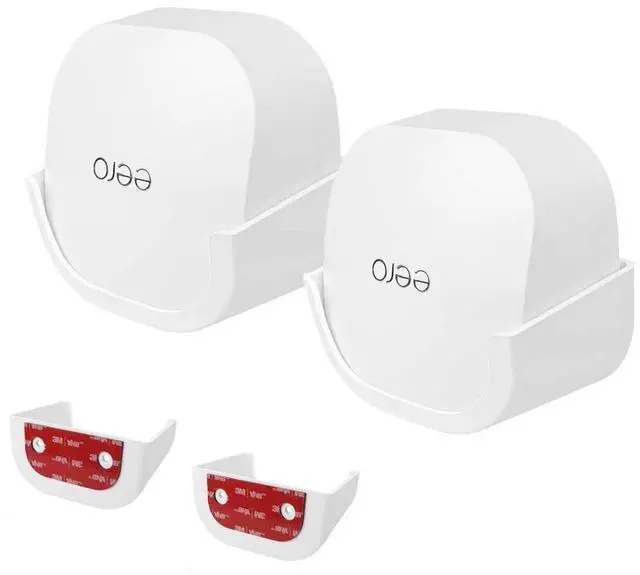 Main image of Screwless Wall Mount for eero 6 Dual-Band mesh Wi-Fi 6 Router Holder, No Tools Required, Easy to Install, No Drilling, Strong VHB Adhesive Mount by (2 Pack)