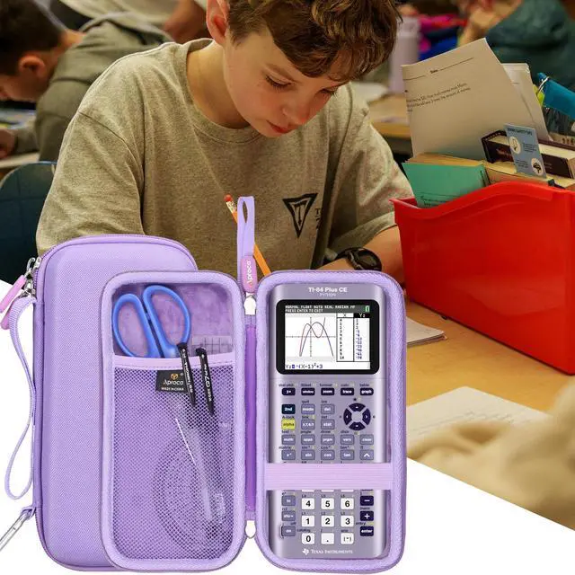 Alt view image 5 of 6 - Calculator Case Compatible with Texas Instruments TI-84 Plus CE/TI-84 Plus/TI-83 Plus/TI-89 Titanium/TI-85 / TI-86 Color Graphing Calculator -Purple (Case Only)