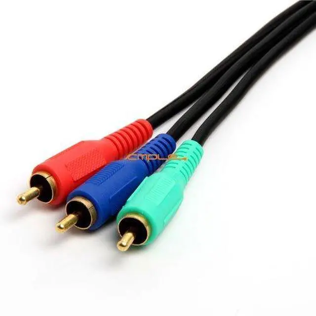 Alt view image 3 of 3 - 3-RCA Male to 3RCA Male RGB Component Video Cable For HDTV - 25 Feet