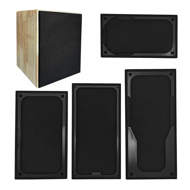Alt view image 5 of 6 - Speaker Grill Cloth, Black Stereo Mesh Fabric for Home Theater, Stage, KTV, Vintage & Automotive Speakers Repair - 69" x 39" (175 x 100 cm)
