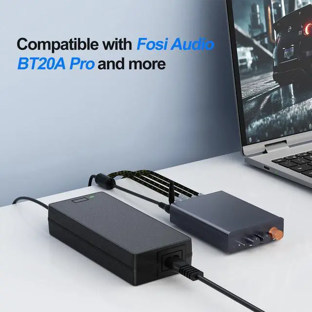 Alt view image 2 of 6 - Audio 48V 5A Power Adapter Supply for Fosi Home Audio Bluetooth Stereo Receiver Amplifier Mini Hi-Fi Class D Integrated Amp