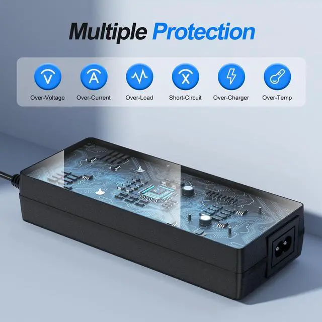 Alt view image 4 of 6 - Audio 48V 5A Power Adapter Supply for Fosi Home Audio Bluetooth Stereo Receiver Amplifier Mini Hi-Fi Class D Integrated Amp