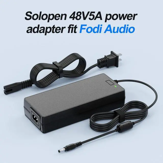 Alt view image 6 of 6 - Audio 48V 5A Power Adapter Supply for Fosi Home Audio Bluetooth Stereo Receiver Amplifier Mini Hi-Fi Class D Integrated Amp