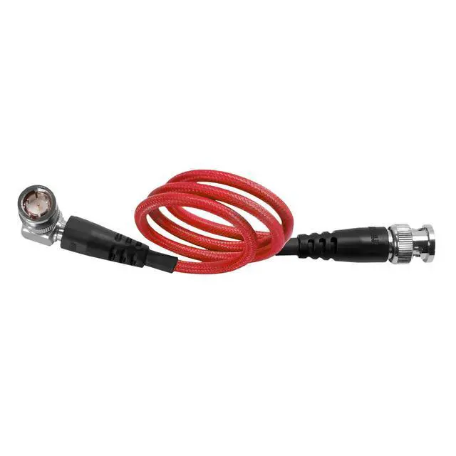Alt view image 2 of 2 - 20" 12G SDI Cable with Straight to Right-Angle Connectors for 4K 60p Camera Monitors and Transmitters | High-Speed, 4K 60P,and 8K 30P Video formats | Red