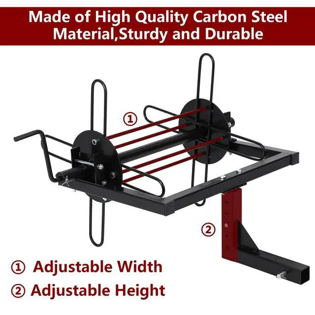 Alt view image 3 of 6 - Barbed Wire Unroller with 2" Hitch Receiver - ATV & Tractor Mounted Roller for Fencing & Farm Work, Easy-Install Bracket Plate