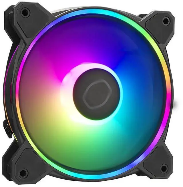 Main image of MasterFan MF120 Halo2 ARGB: Case & Cooling Fan, Dual Ring Addressable RGB Lighting, Rifle Bearing, Enlarged Air Balance Blades with Jam Sensor Protection & Upgraded Driver IC - 120mm
