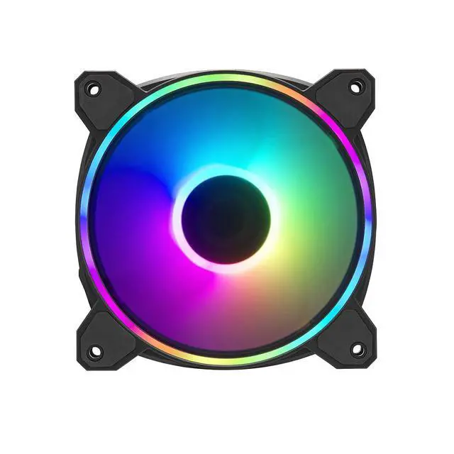 Alt view image 3 of 6 - MasterFan MF120 Halo2 ARGB: Case & Cooling Fan, Dual Ring Addressable RGB Lighting, Rifle Bearing, Enlarged Air Balance Blades with Jam Sensor Protection & Upgraded Driver IC - 120mm