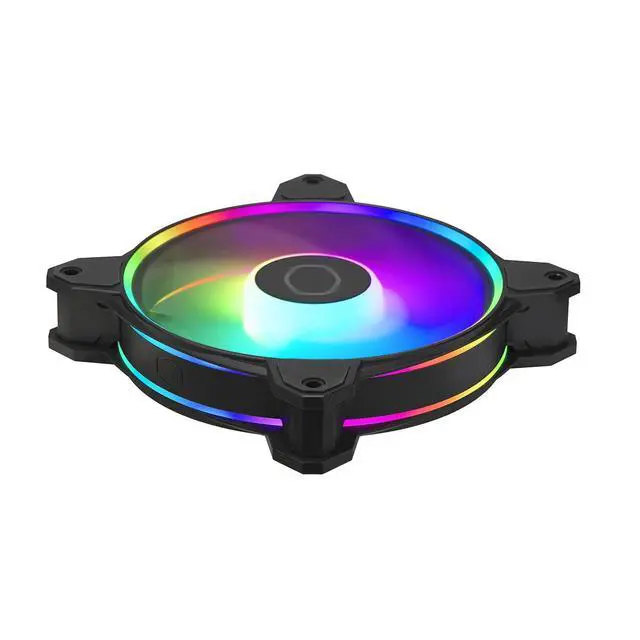 Alt view image 5 of 6 - MasterFan MF120 Halo2 ARGB: Case & Cooling Fan, Dual Ring Addressable RGB Lighting, Rifle Bearing, Enlarged Air Balance Blades with Jam Sensor Protection & Upgraded Driver IC - 120mm