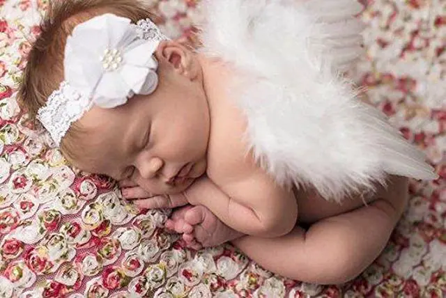 Alt view image 3 of 3 - Newborn Baby Photography Props Angel Feather Wings Set