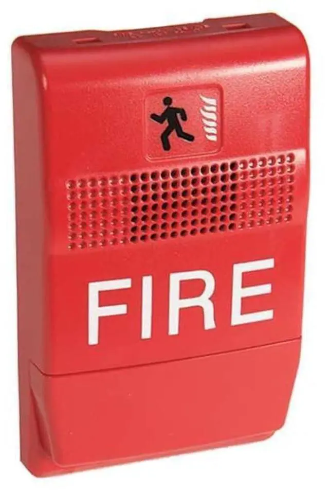 Main image of Edwards Signaling Horn,Marked Fire,Red EG1RF-P - 1 Each