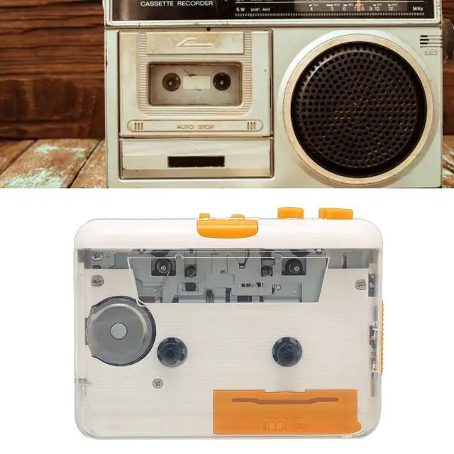 Alt view image 2 of 6 - Portable Cassette Player, Cassette Audio Player Tape to MP3 Converter Compatible with Laptops Computer, Convert Mixtapes/Tape Cassettes to for /MP3
