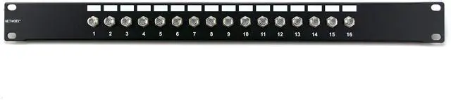 Main image of 16 Port Fully Loaded F-Type Coaxial Patch Panel - 1U