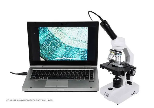 Alt view image 3 of 4 - 2MP Digital Microscope Imager for Classroom Imaging | Convert Your Microscope to Digital, Capture Photos & Video, Fits Most Microscopes, USB Powered, Great for Education