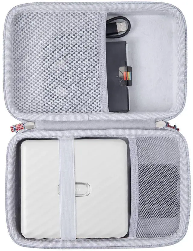 Main image of for Fujifilm Instax Link Wide Printer Hard Travel Case (White) | Compatible with Fujifilm Instax Link Wide Photo Printer;Hard Case with included photo album,Case Only