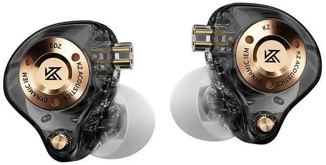 Main image of KZ EDZ Ultra-Wide Dynamic Driver in Ear Monitor HiFi IEM Wired Earbuds | Natural Sound, Dual-Stage Damping System, Benchmark Tuning, Earphones for Audiophiles & Gamers(Black, 3.5mm with Mic)