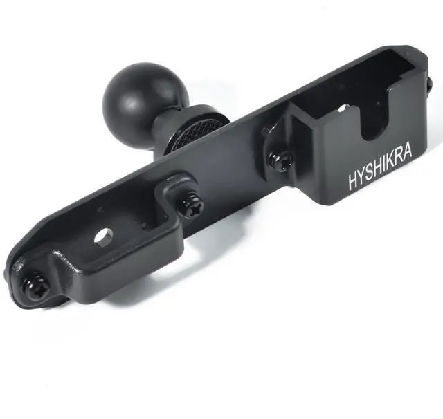 Main image of Universal Walkie Talkie Mount Holder with 25mm 1 Inch Ball Base, Heavy Duty Design for Handheld Transceiver, CB Mic and Speaker Microphone Compatible with RAM Mounts B Size Double Socket Arm