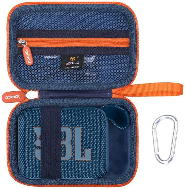 Main image of Case Compatible with JBL Go 4 / Go 3 Ultra-Portable Waterproof Dustproof Bluetooth Speaker, Portable Storage Bag for Accessories -Blue (Case Only)