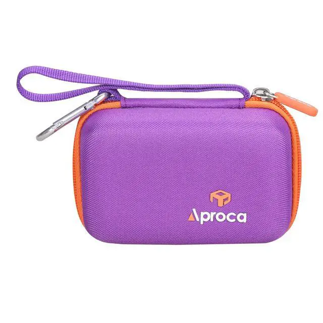Alt view image 5 of 6 - Case Compatible with JBL Go 4 / Go 3 Ultra-Portable Waterproof Dustproof Bluetooth Speaker, Portable Storage Bag for Accessories -Purple (Case Only)