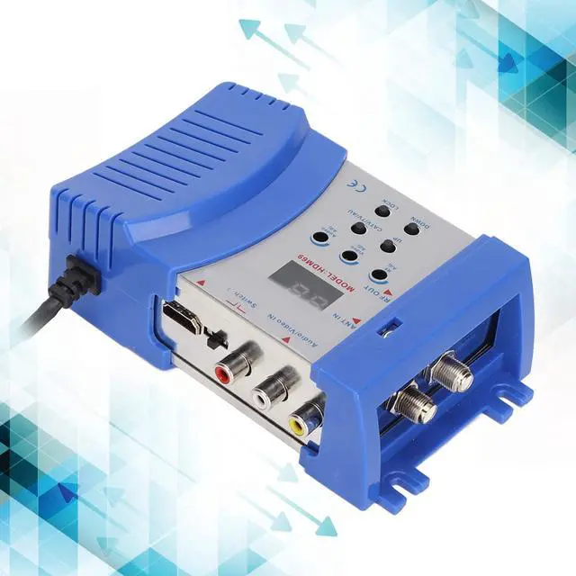 Alt view image 5 of 6 - HDMI to RF Modulator, HD Modulator PAL NTSC Format HD Multimedia Interface AV to RF Coaxial Converter for Home TV 90240V (US Plug), x62eqs8hf7-11