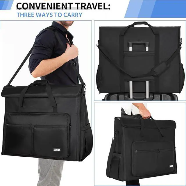 Alt view image 2 of 6 - 27 Inch iMac Carrying Case, Padded Apple Monitor Travel Tote Bag | Screens Carrier, Computer Transport Bag Compatible with 27" Monitor and Accessories