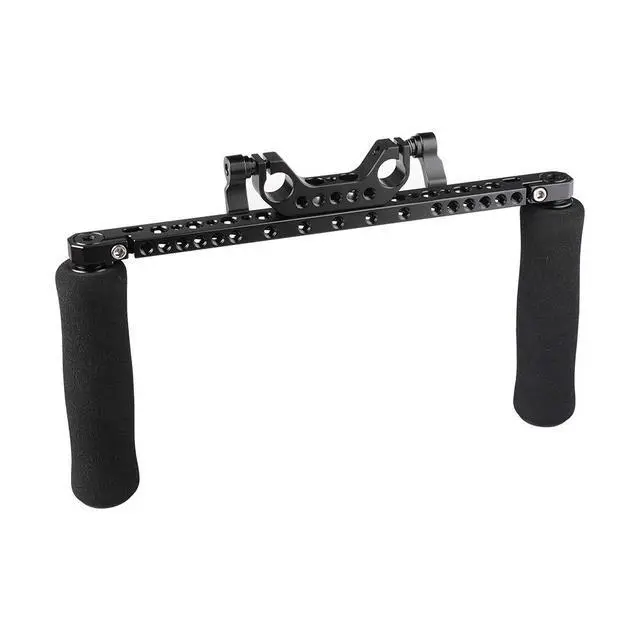Alt view image 3 of 4 - Sponge Handle Grips with 15mm Dual Rod Clamp for DSLR Camera Rig