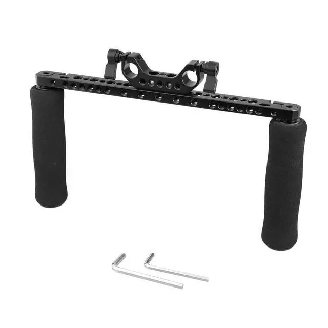 Alt view image 4 of 4 - Sponge Handle Grips with 15mm Dual Rod Clamp for DSLR Camera Rig