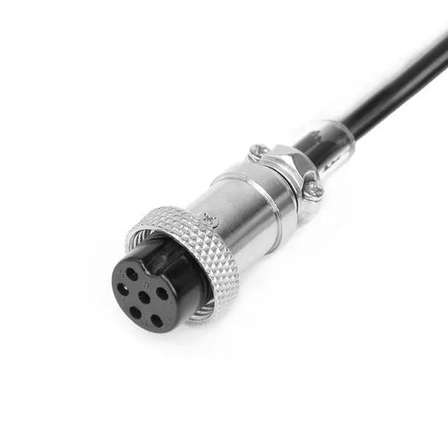 Alt view image 3 of 4 - 4 Pin Male to 6 Pin Female Microphone Cable Adapter 1.8M Durable Coiled Cord Compatible with CB Radio 880/980