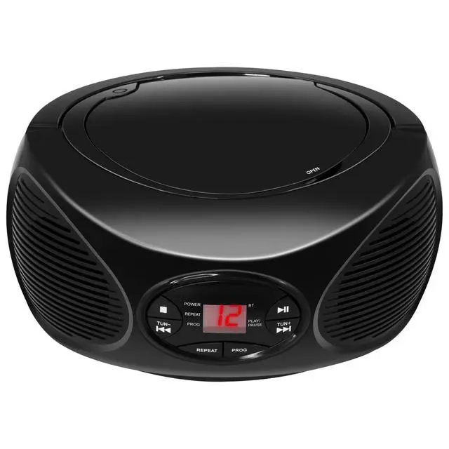 Alt view image 3 of 6 - Bluetooth CD Boombox with FM Radio, Portable Stereo Speaker