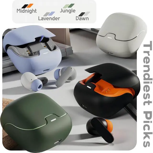 Alt view image 2 of 5 - True Wireless Earbuds Mic ENC, Earphones & Headphones in Flipcart, Black