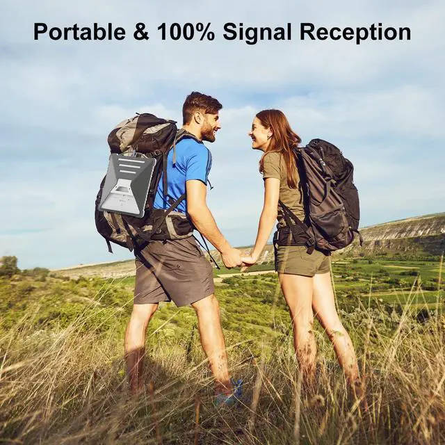 Alt view image 5 of 6 - Starlink Mini Cover Protective Case, Portable Shockproof Starlink Mini Accessories Silicone Protection Satellite Dish Gift Gear. Gray