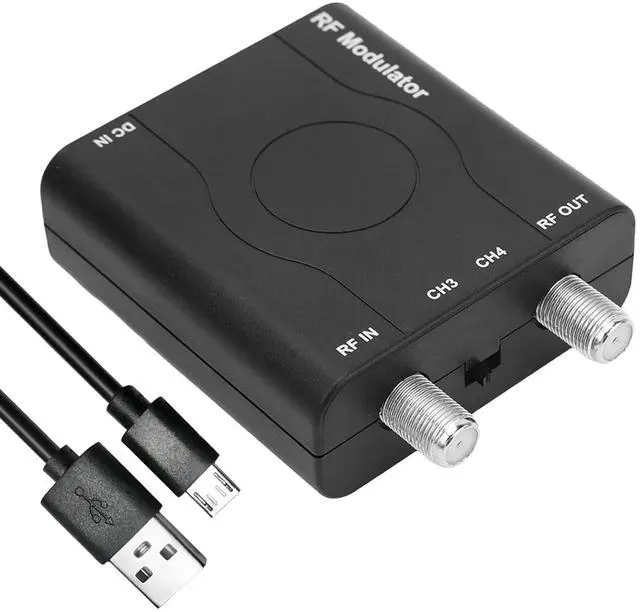 Main image of HDM61 HDMI to Coax Adapter, HDMI to RF Modulator NTSC Format | 1080P PPL Control, Plug & Play, Covert HD Multimedia to Radio Frequency Analog Signal, VHF CH3/ CH4, for TV Game Console